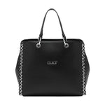 Cult Borsa a Mano Donna Yoko Special in Ecopelle Nera con Borchie
