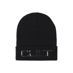 Cult Cappello Uomo Nero con Scritta Logo