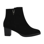 Susimoda Tronchetto Donna in Camoscio Nero con Tacco Largo Alto 50mm