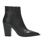 L'Amour by Albano Stivaletto Donna in Pelle Nera a Punta con Tacco Largo Alto 90mm