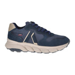 Callaghan Sneakers Uomo in Camoscio e Pelle Blu con Suola Alta