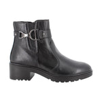 Igi&Co Stivaletto Donna in Pelle Nera con Tacco Largo 50mm e Cerniera Laterale