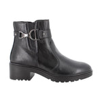 Igi&Co Stivaletto Donna in Pelle Nera con Tacco Largo 50mm e Cerniera Laterale
