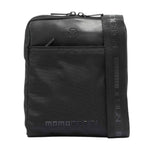 Momo Design Borsello Uomo in Tessuto e Pelle Nero