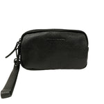 Momo Design Pochette Uomo in Pelle Martellata Nera con Tre Scomparti