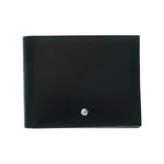 Momo Design Portafoglio Uomo in Pelle Nera con Taglio a Vivo