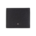 Momo Design Portafoglio Uomo in Pelle Nera con Logo Circolare