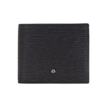 Momo Design Portafoglio Uomo in Pelle Nera con Logo Circolare