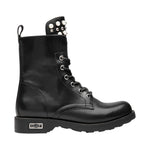 Cult Anfibio Donna in Pelle Nera con Perle