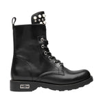 Cult Anfibio Donna in Pelle Nera con Perle