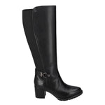 Valleverde Stivale Donna in Pelle Nera con Zip e Tacco Largo 70mm