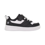 Lumberjack Sneakers Bambino in Ecopelle e Tessuto Nero Bianco con Strappo