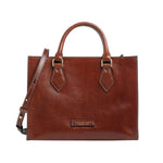 The Bridge Borsa a Mano Linea Ida Donna in Pelle Cuoio con Tracolla