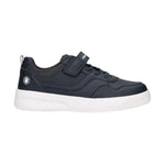 Lumberjack Sneakers Bambino in Ecopelle e Tessuto Blu con Strappo