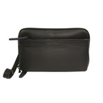 Gianni Conti Pochette Uomo Febo in Pelle Nera con Polsino