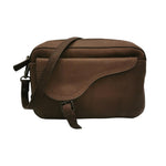 Gianni Conti Borsa a Tracolla Donna in Pelle Cioccolato con Cinturino