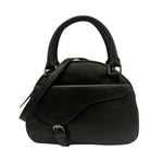 Gianni Conti Borsa a Mano Piccola Donna in Pelle Nera con Cinturino e Tracolla