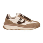 4US Sneakers Uomo in Pelle e Camoscio Beige