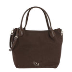 By Byblos Borsa a Spalla Donna in Camoscio Sintetico e Ecopelle Cioccolato con Tracolla