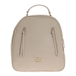 By Byblos Zaino Donna in Ecopelle Martellata Ghiaccio con Zip Laterali