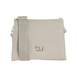 By Byblos Borsa a Tracolla Donna in Ecopelle Martellata Ghiaccio con Tracolla in Tessuto