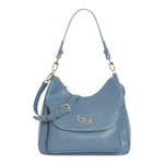 By Byblos Borsa a Spalla Media Donna in Ecopelle Avio con Tracolla e Tasca Frontale