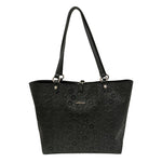 Gattinoni Roma Borsa a Spalla Donna Teodosia Reversibile Casual in Ecopelle Nera con Pochette