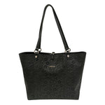 Gattinoni Roma Borsa a Spalla Donna Teodosia Reversibile Casual in Ecopelle Nera con Pochette