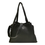 Gattinoni Roma Borsa a Spalla Donna Megan in Ecopelle Nera con Doppio Manico Logato