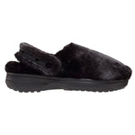 Crocs Classic Unforgettable Clog Sabot Donna in Pelliccia Sintetica Nera