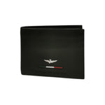 Aeronautica Militare Portafoglio Uomo Linea Fighter in Pelle Nera