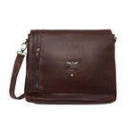 Aeronautica Militare Messenger Vintage Uomo in Pelle Moro