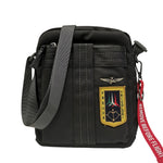 Aeronautica Militare Borsello Medio Linea frecce Uomo in Tessuto Antracite