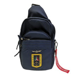 Aeronautica Militare Monospalla Linea Frecce Uomo in Tessuto Blu