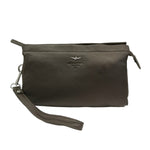 Aeronautica Militare Pochette Uomo in Morbida Pelle Moro