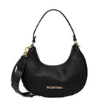 Mario Valentino Borsa a Spalla Shelby Mezzaluna Piccola in Ecopelle Nera con Tracolla