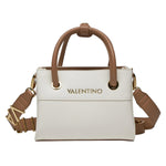 Mario Valentino Borsa a Mano Alexia Donna in Ecopelle Bianco Cuoio con Doppia Tracolla
