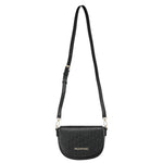 Mario Valentino Borsa a Tracolla Falak Re Donna in Ecopelle Nera Logata All Over