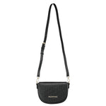Mario Valentino Borsa a Tracolla Falak Re Donna in Ecopelle Nera Logata All Over