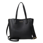 Mario Valentino Borsa a Spalla Fall Re Donna in Ecopelle Nera con Doppia Tracolla