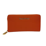 Mario Valentino Portafoglio Grande Arancio da Donna in Ecopelle Effetto Martellato