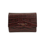 Nannini Firenze Portafoglio Piccolo Wallis Donna in Pelle Cocco Bordeaux