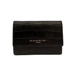 Nannini Firenze Portafoglio Piccolo Wallis Donna in Pelle Cocco Sigaro