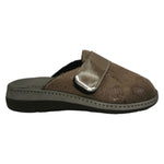 Cliawalk Comfort Pantofola Donna in Tessuto Tortora con Strappo