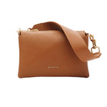 Biasia Borsa a Tracolla Donna in Pelle Cuoio con 3 Scomparti e Zip