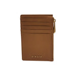 Biasia Portacarte Donna in Pelle Cammello con Zip
