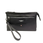 Aeronautica Militare Pochette Linea Perfomance Uomo in Ecopelle Blu con Polsino