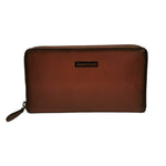 Gianni Conti Portafoglio Donna in Pelle Bruciato con Zip All Around