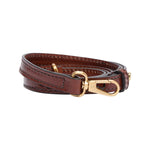 The Bridge Tracolla Donna in Pelle Cuoio con Moschettone Oro