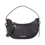 Mario Valentino Mezzaluna Donna in Ecopelle Liscia Nera con Doppia Tracolla